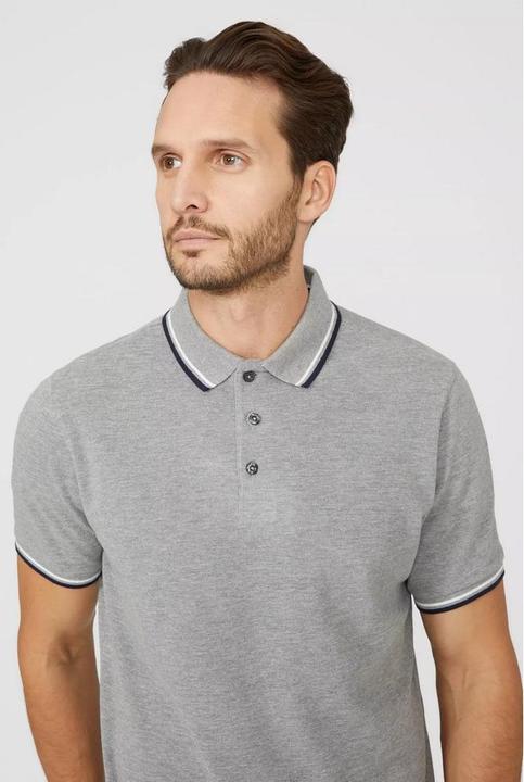 Actual product image Universal Textiles Pique Tipped Polo Shirt (L)