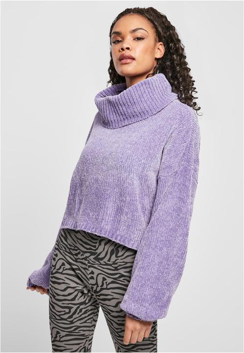 Produktbild Urban Classics Ladies Short Chenille Turtleneck Sweater - 13801 (S)