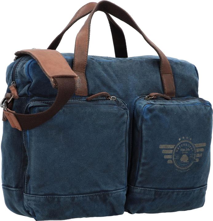 Produktbild Greenburry Aktentasche Vintage Aviator 5893 Business Bag Blue Edition (15.75", Universal)