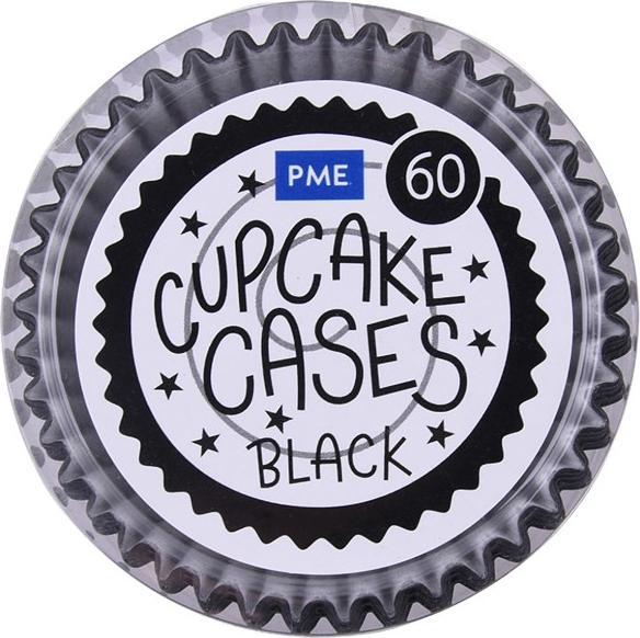 Image du produit PME Moule à cupcakes noir, 60 pièces (5 cm)