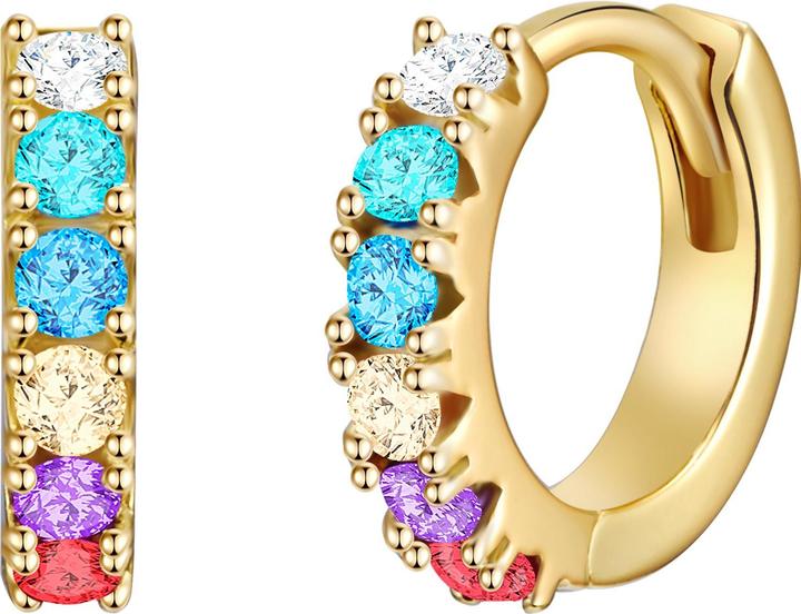 Actual product image Glanzstücke München Ladies Sterling Silver Cubic Zirconia Yellow Gold - 12054 (Sterling Silver)