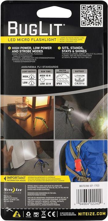Actual product image Nite Ize Buglit (14.70 cm, 6 lm)