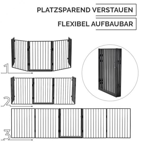 Produktbild Juskys Kaminschutzgitter 300 x 76 cm klappbar