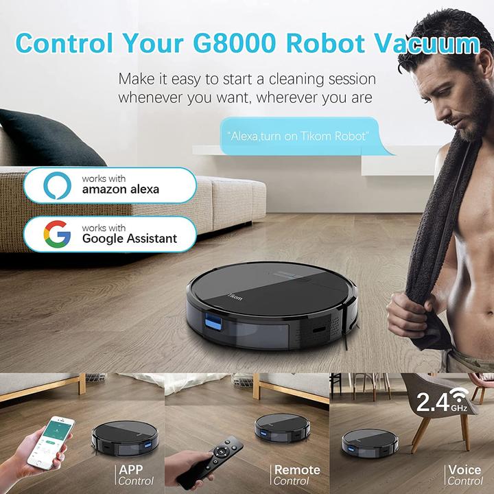 Actual product image Tikom G8000 Robot Vacuum Cleaner