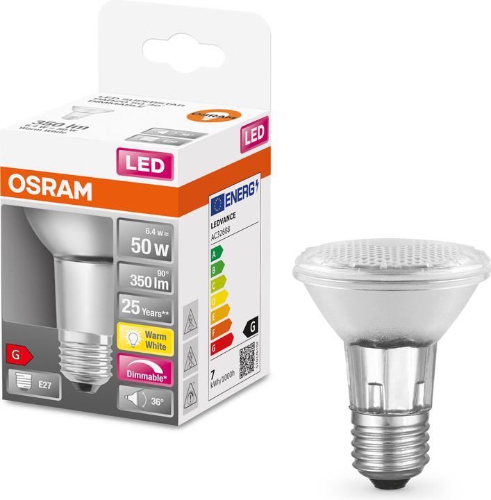 Actual product image Osram Superstar Par 20 (E27, 6.40 W, 350 lm, 1 x, G)