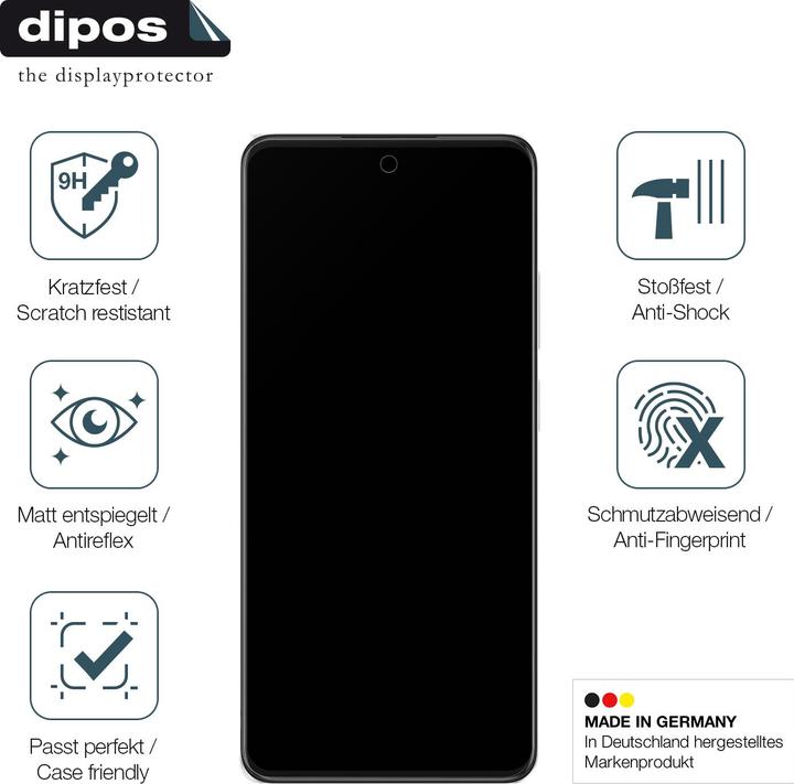 Produktbild Dipos Anti-Shock Displayschutz Matt 9H (1 Stück, Oppo A40)
