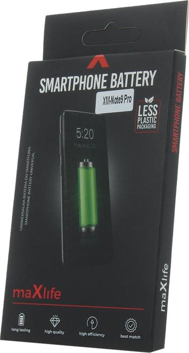 Produktbild Maxlife Akku für Xiaomi Note 9 Pro BN53 5020mAh