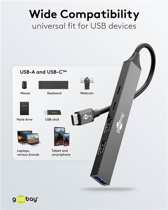 Produktbild Goobay Slim (USB-C, 5 Ports)