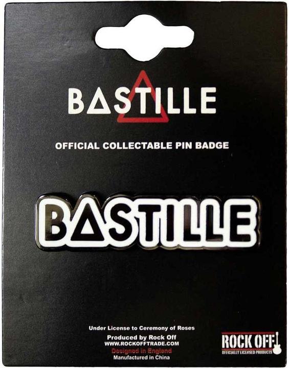 Bastille Logo Abzeichen Vernickelt Emaille
