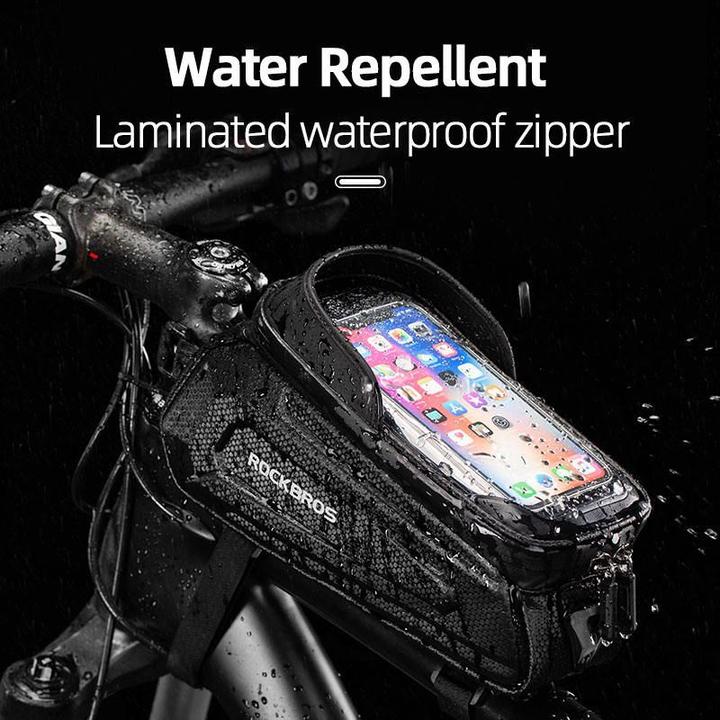 Productafbeelding Rockbros B68-1 gepantserde fietstas voor telefoon 1,5l - zwart (1.70 l, Draagtas)