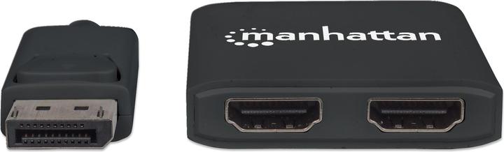Produktbild Manhattan DisplayPort auf 2-Port HDMI-Splitter-Hub mit MST