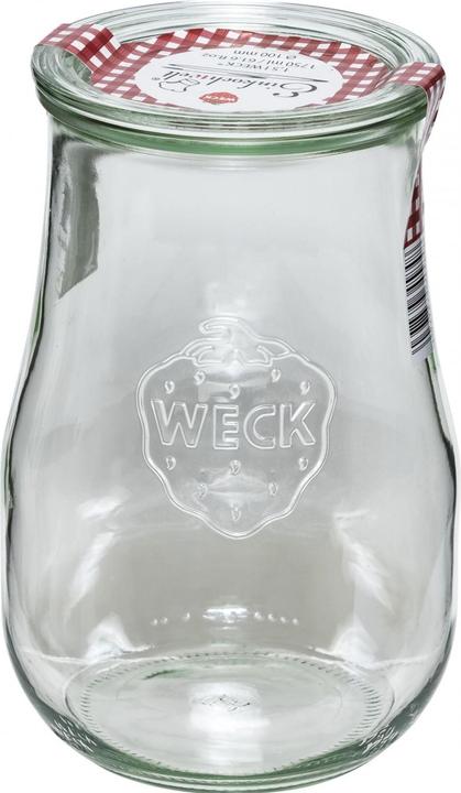 Actual product image Weck Round rim glass 'Preserving world' tulip (1 pcs., 1.50 l)