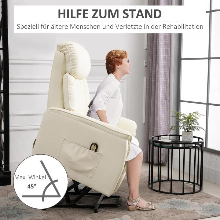 Immagine prodotto Swisshandel24 Poltrona stand-up Poltrona TV Poltrona con ausilio stand-up funzione reclinabile elettrica