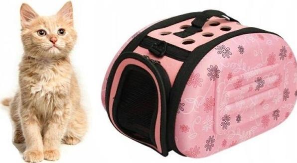 Victoria Fashion Trasportatore a torba da psa kota różowa 35x20 AG644S (Cane, Gatto)
