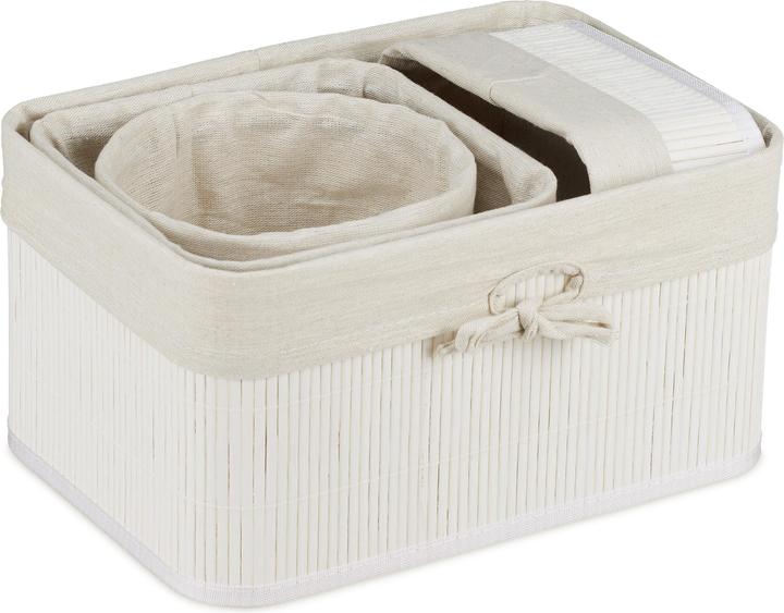 Actual product image Relaxdays Storage baskets (4 x, 33 x 23 x 17 cm)