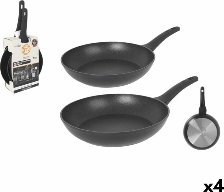 Actual product image Masterchef Pfannenset 24 cm 20 cm (4 Stück) (Pan set + pot set)