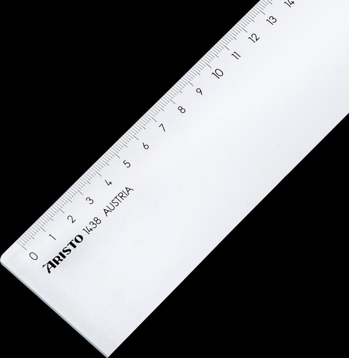 Actual product image Aristo Ruler 80cm acrylic crystal clear (800 mm)