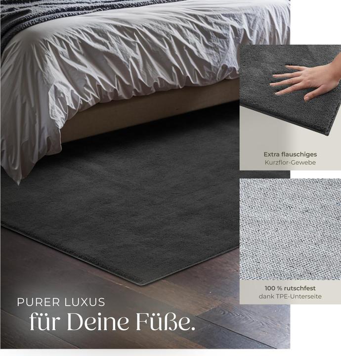 Immagine prodotto tectake Tappeto a pelo corto Soft Zone (120 x 170 cm)