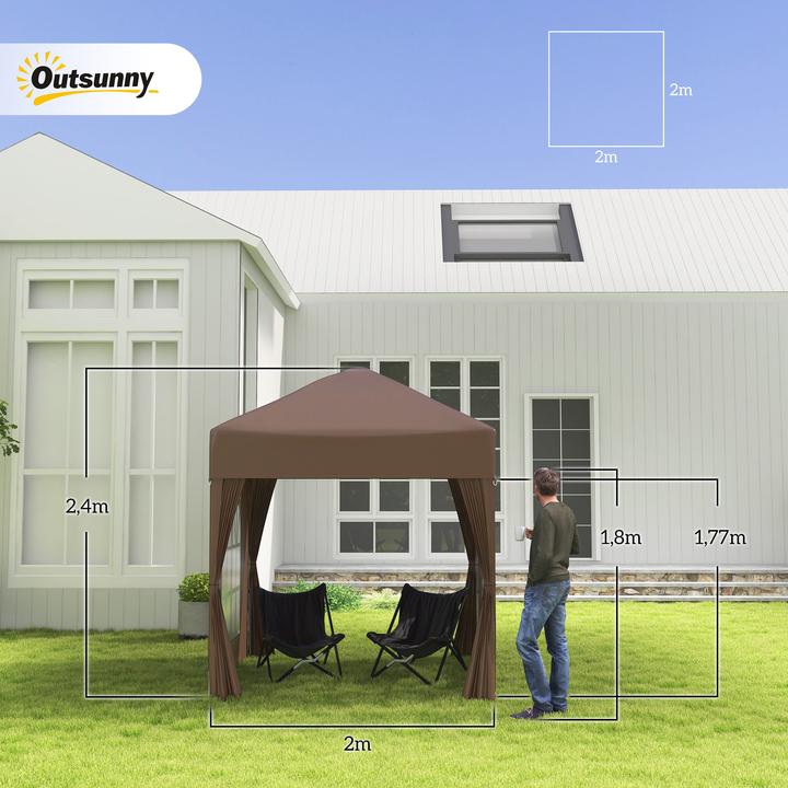 Actual product image Outsunny Folding pavilion (200 cm, 200 cm)