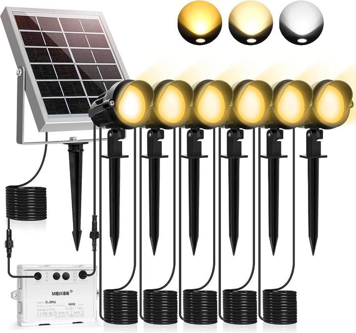 Lumina Swiss Kit solaire LED Spot de jardin (3600 lm, IP66)