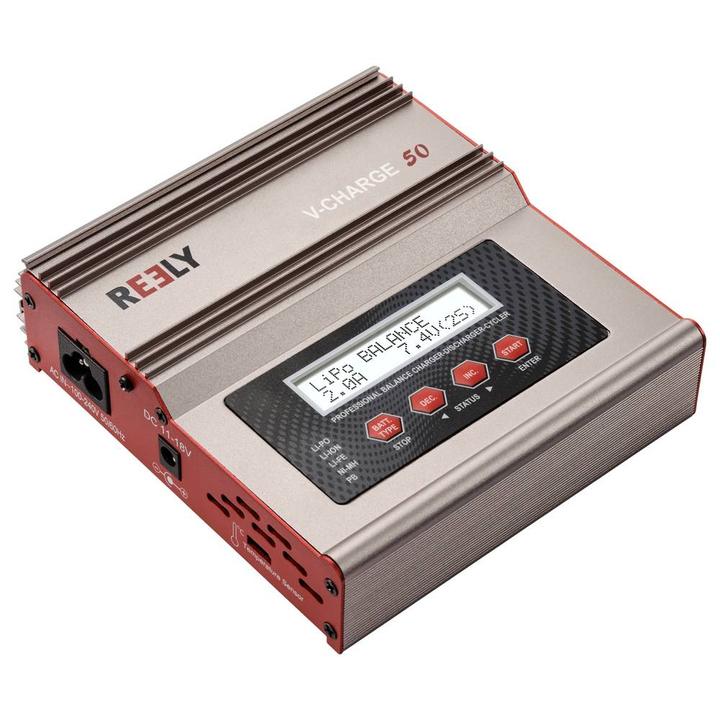 Produktbild Reely V-Charge 50 Modellbau-Multifunktionsladegerät 12 V, 230 V 7 A LiIon, LiFeP