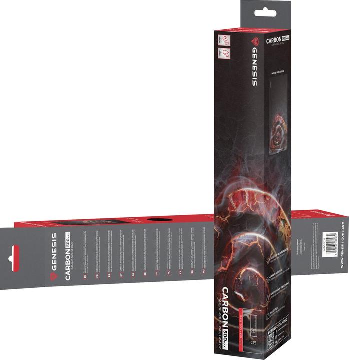 Image du produit Genesis Tapis de souris Carbon 500 MAXI LAVA G2 Edition, Multicolore, 450 x 900 x 2,5 mm