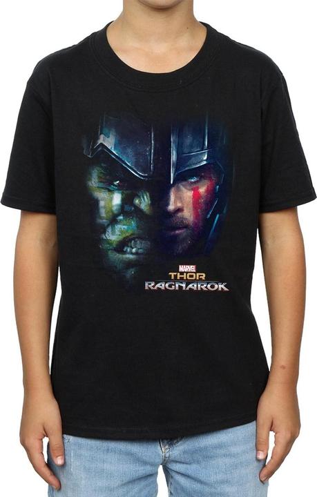 Produktbild Universal Textiles Jungen Hulk TShirt mit geteiltem Gesicht aus Baumwolle (152, 158)