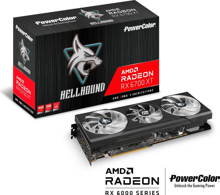 Actual product image Powercolor AMD Radeon RX 6700 XT Hellhound (12 GB)
