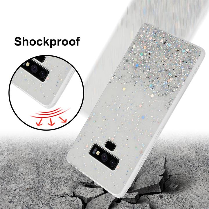 Actual product image Cadorabo TPU cover sparkling glitter (Samsung Galaxy Note 9)