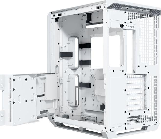 Immagine prodotto APNX Case per PC V1, midi tower, ATX, vetro temperato - bianco (ATX)