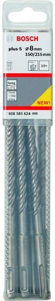 Actual product image Bosch Professional Zubehör Hammer drill SDS plus-5, 8 x 150 x 215 mm, pack of 10 (8 mm)
