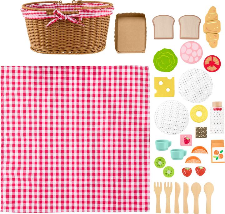 Actual product image Fisher-Price Wooden picnic basket set