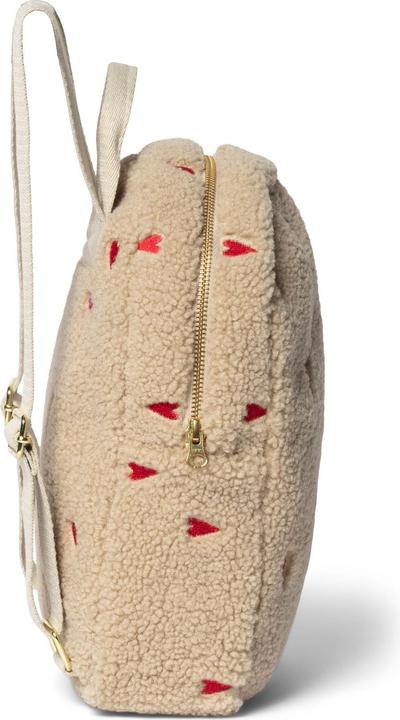 Actual product image Studio Noos Ecru Teddy Hearts Mini Backpack