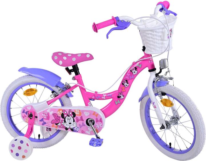 Actual product image Disney Minnie 16 inch children's bike pink - safety, comfort and fun all in one! (16")