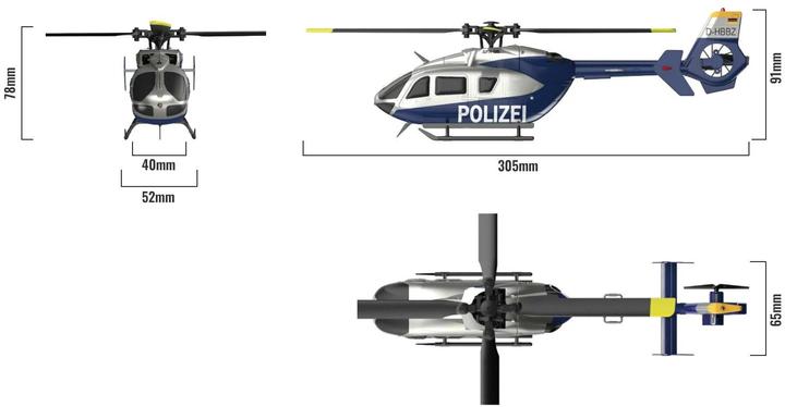 Actual product image Amewi AFX-135 POLICE 4-CHANNEL HELICOPTER 6G RTF