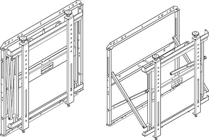 Image du produit Hagor VWH-1 Slim Support mural pour téléviseur LCD/Plasma (Mur, 55", 35 kg)