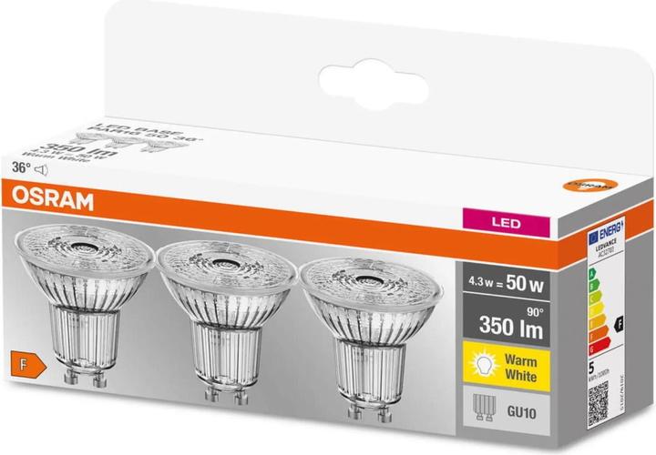 Produktbild Osram Led Base Par16 (GU10, 4.30 W, 350 lm, 3 x, F)