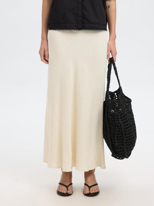 Actual product image Selected Femme Slfviva-Lena Hw Ankle Skirt Noos (38)