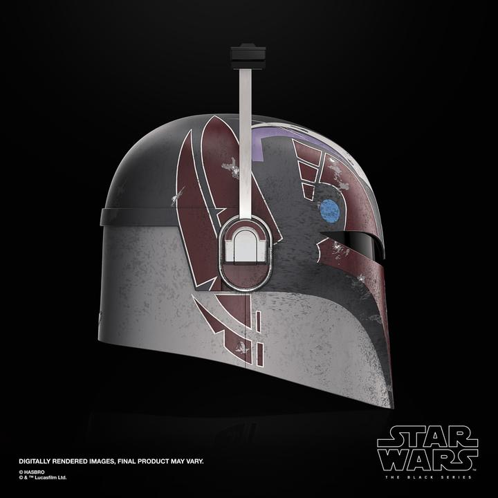 Actual product image Hasbro Star Wars: Ahsoka Black Series Electronic Helmet Sabine Wren