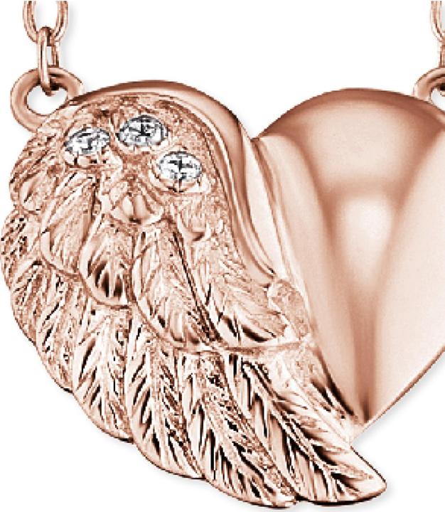 Immagine prodotto Engelsrufer Collana Cuore Ali Rosé Oro (Argento 925, 44 cm)