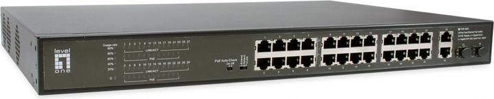 Immagine prodotto LevelOne Switch 28x FE FGP-2831 2xGE 2xGSFP 802.3xPoE (28 Porti)