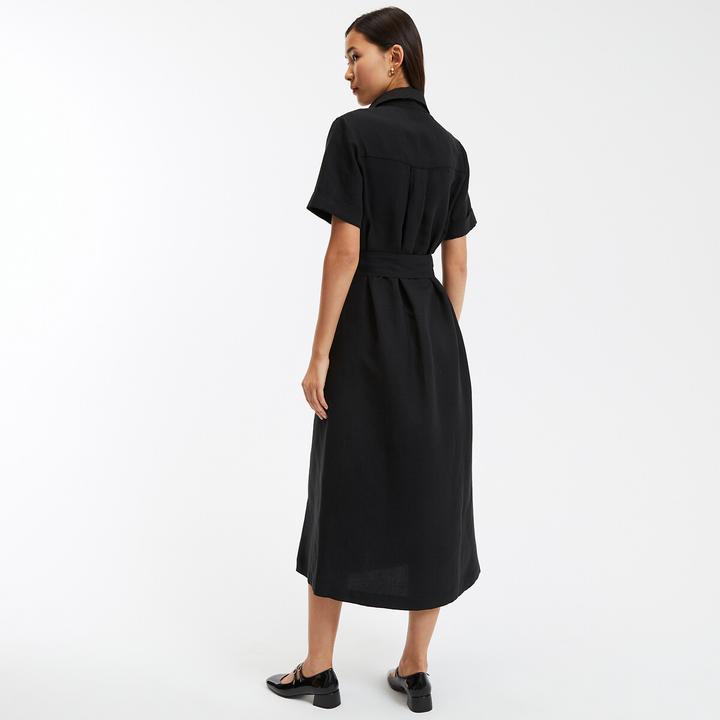 Produktbild La Redoute Collections Blusenkleid Signature OPHELIE aus Lyocell und Leinen (36)