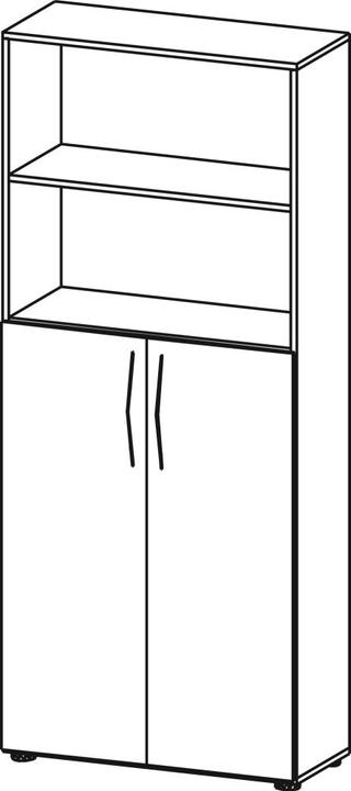 Actual product image Hammerbacher Basic (80 x 34.5 x 188 cm)