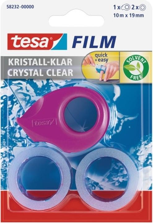 Produktbild tesa tesafilm Mini Abroller inkl. 2 Rollen tesafilm kristall-klar