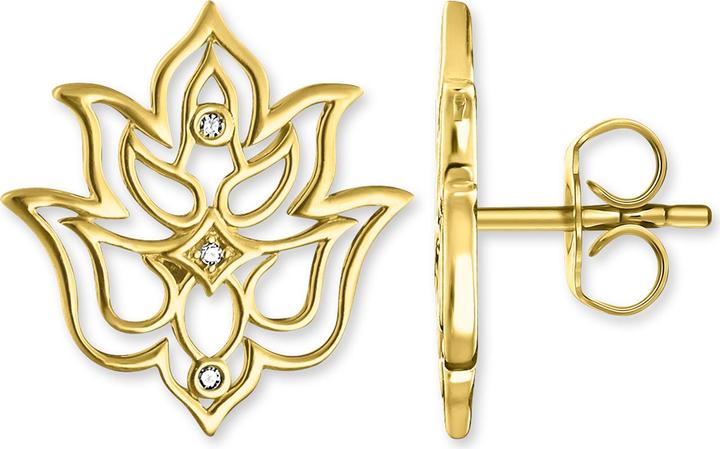 Actual product image Thomas Sabo Stud earrings lotus flower ornamentation (Silver)
