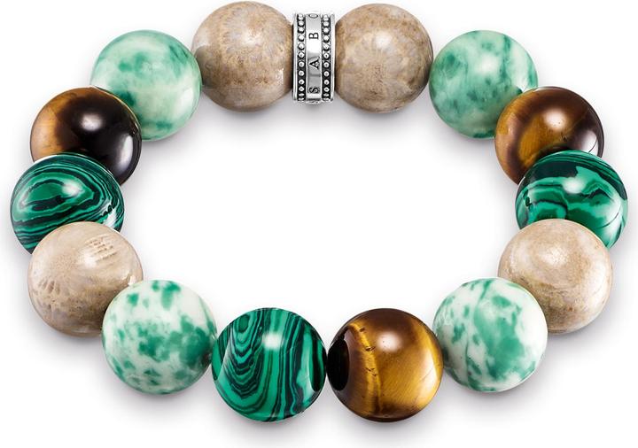 Thomas Sabo Braccialetto del potere (18 cm, Argento)