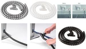 Produktbild Fellowes Kabelbündler Cable Zip, silber, Länge: 2,0 m Kabelführungs- und Schutzsystem, Durchmesser: 20 mm (Kabeldurchlass, 20 cm)