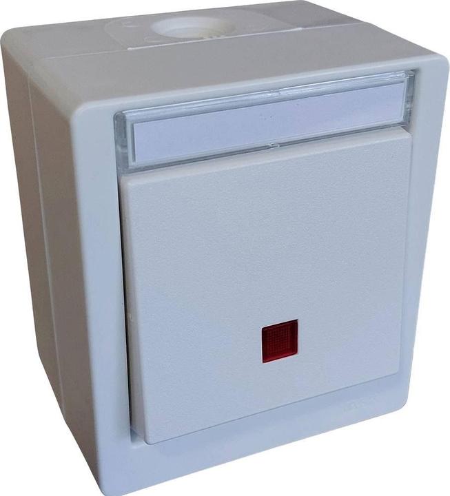 Image du produit N&L Elektrotechnik N & L 27715 Interrupteur de contrôle complet pour montage en surface blanc
