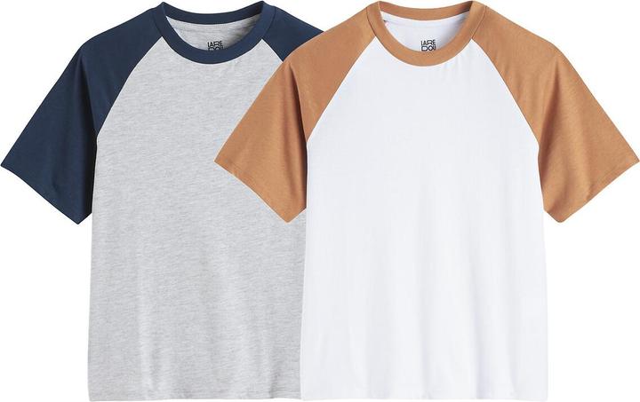 La Redoute Collections 2er-Pack T-Shirt mit kurzen Ärmeln (102)