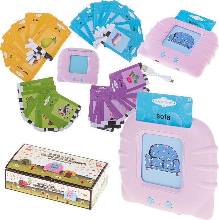 Actual product image Ikonka Flash card reader for learning English words 112 cards